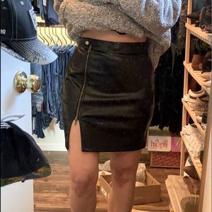 NWT Vegan leather skirt